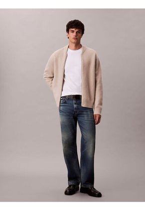 Camiseta Blanca De Algodón Interlock Calvin Klein