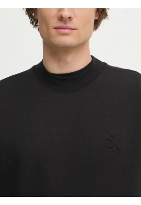 Saco Negro De Cuello Redondo En Tejido Interlock Suave Calvin Klein