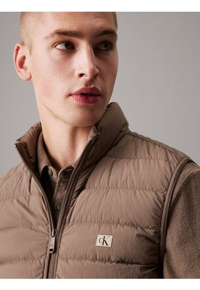 Chaleco Chocolate Acolchado Ultraligero Calvin Klein