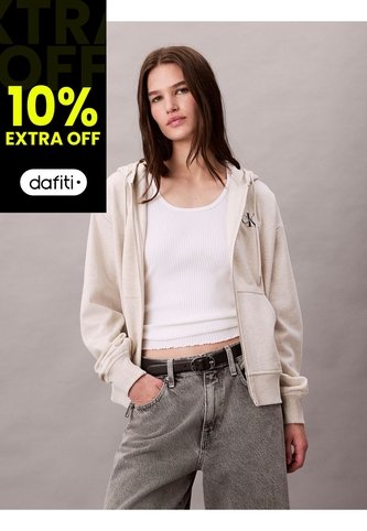 Buzo Blanco Con Capota Y Cierre De Cremallera Calvin Klein Calvin Klein