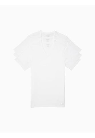 Paquete De 3 Camisetas Blancas Slim Con Cuello V Calvin Klein Calvin Klein