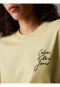 Camiseta Verde Slim Con Logo Calvin Klein de Calvin Klein