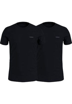 2 Pack De Camiseta Negras Slim Para Hombre Calvin Klein
