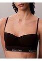 Brasier Negro Largo Balconette Con Forro Ligero - Icon Cotton Modal Calvin Klein de Calvin Klein
