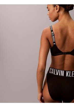 Bralette Negro Con Forro Ligero - Intense Power Microfiber Cooling Calvin Klein