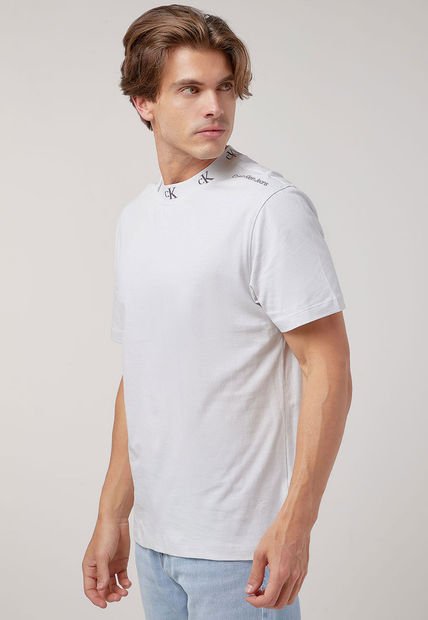 Camiseta Marfil-Gris Calvin Klein