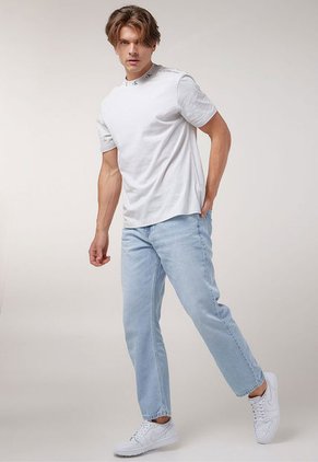 Camiseta Marfil-Gris Calvin Klein