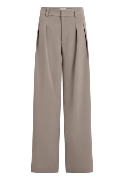 Pantalón Gris Tailored De Pierna Ancha Calvin Klein