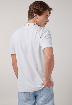 Camiseta Marfil-Gris Calvin Klein
