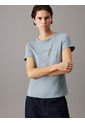 Camiseta Azul Slim Con Logo Calvin Klein de Calvin Klein