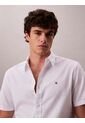 Camisa Blanca Oxford Clásica De Manga Corta Calvin Klein de Calvin Klein