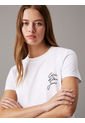 Camiseta Blanca Slim Con Logo Calvin Klein de Calvin Klein