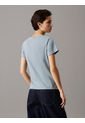 Camiseta Azul Slim Con Logo Calvin Klein de Calvin Klein