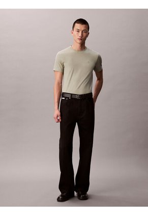 Camiseta Verde Slim De Manga Corta Calvin Klein