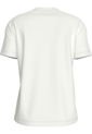 Camiseta Blanca Con Monograma E Insignia Calvin Klein de Calvin Klein