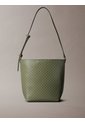 Bolso Verde Mediano Con Estampado De Emblema Y Bolsillo Interior Calvin Klein de Calvin Klein