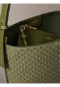 Bolso Verde Mediano Con Estampado De Emblema Y Bolsillo Interior Calvin Klein de Calvin Klein