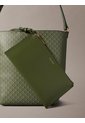 Bolso Verde Mediano Con Estampado De Emblema Y Bolsillo Interior Calvin Klein de Calvin Klein