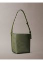 Bolso Verde Mediano Con Estampado De Emblema Y Bolsillo Interior Calvin Klein de Calvin Klein