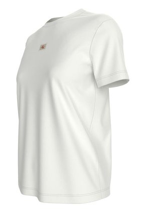 Camiseta Blanca Con Monograma E Insignia Calvin Klein