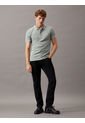 Polo Verde Slim Con Ribete En Contraste Calvin Klein de Calvin Klein