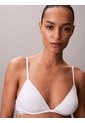 Brasier Blanco De Forro Ligero Con Escote Profundo - Icon Cotton Modal Calvin Klein de Calvin Klein
