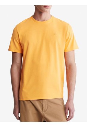 Camiseta Con Logo Hombre Naranja Calvin Klein