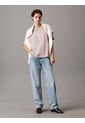 Camiseta Beige Holgada Con Monograma Calvin Klein de Calvin Klein
