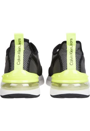 Tenis Deportivas Con Logo Hombre Negro