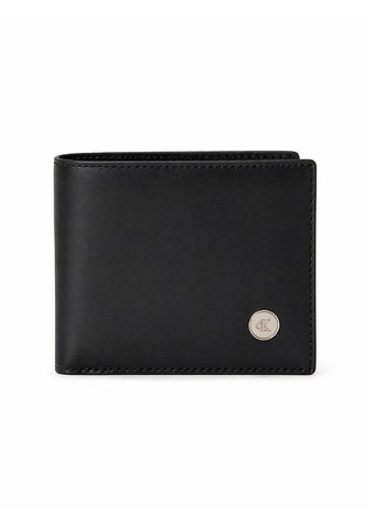 Billetera Negra De Cuero Con Monograma Circular Calvin Klein Calvin Klein