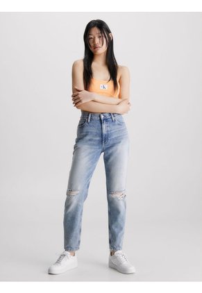 Jeans Azul Mom Para Mujer Calvin Klein
