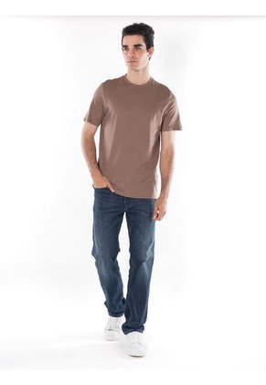 Camiseta Con Logo Hombre Chocolate Calvin Klein