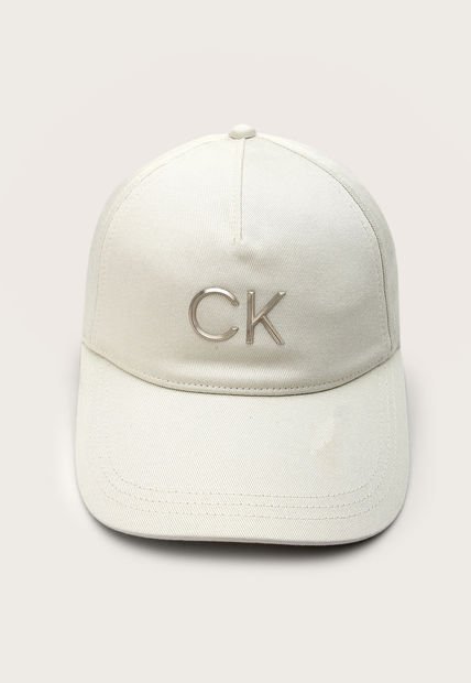 Gorra Marfil-Plateado Calvin Klein