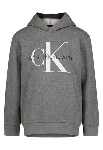 Buzo Gris Con Gorro Y Monograma Para Niño Calvin Klein Calvin Klein