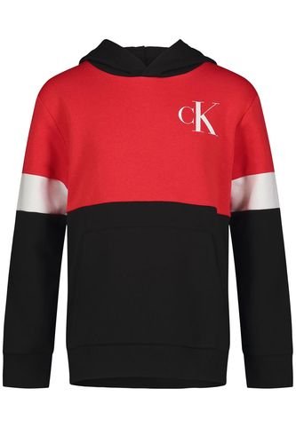 Buzo Rojo Blocked Con Gorro Para Niño Calvin Klein Calvin Klein