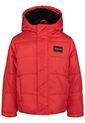Chaqueta Rojo Tipo Burbuja Con Gorro Para Niño Calvin Klein de Calvin Klein