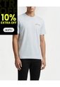 Camiseta Blanca Con Logo Bordado Calvin Klein de Calvin Klein