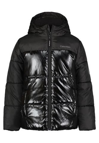 Chaqueta Negro Acolchada Con Cierre Para Niño Calvin Klein Calvin Klein