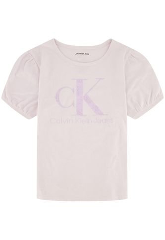 Camiseta Para Niña Con Mangas De Globo Rosado Calvin Klein Calvin Klein