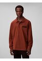 Polo Café De Manga Larga Con Tejido Sacos / Saco Tejido Grueso Aterciopelado Calvin Klein de Calvin Klein