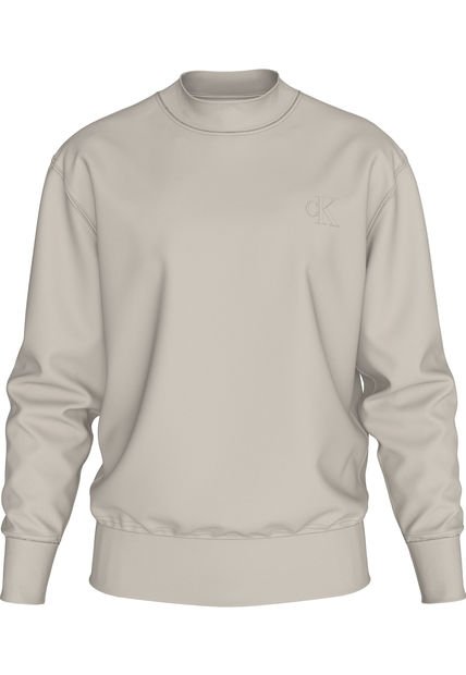 Saco Blanco De Cuello Redondo En Tejido Interlock Suave Calvin Klein