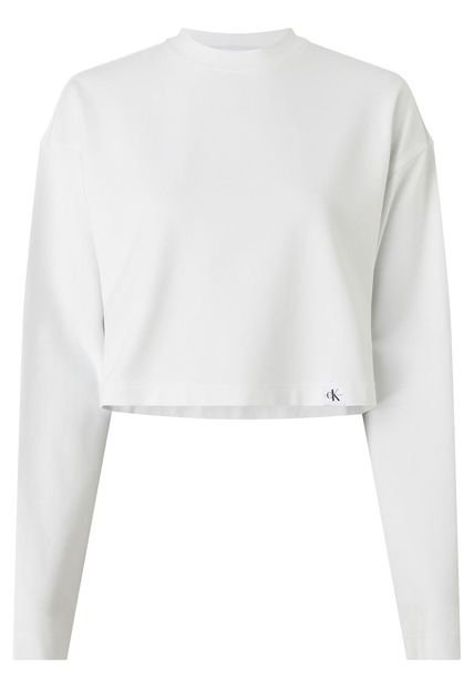 Camiseta Blanca Manga Larga Para Mujer Calvin Klein