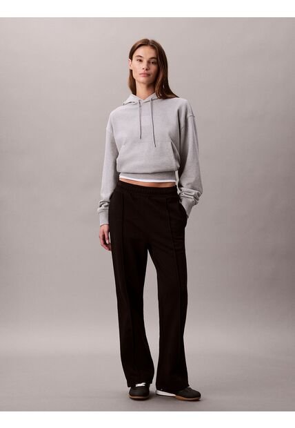 Pantalón Negro Deportivo De Felpa Francesa Con Logo Retro Calvin Klein