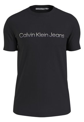 Camiseta Slim Con Logo Hombre Negro Calvin Klein