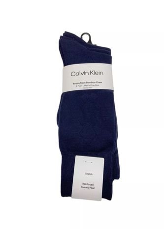Pack Azul De 3 Medias Con Textura Bambú Calvin Klein Calvin Klein