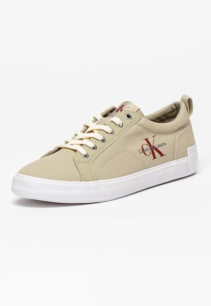 Tenis Blanco De Lona Reciclada Calvin Klein