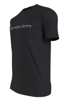 Camiseta Slim Con Logo Hombre Negro Calvin Klein