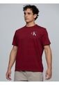 Camiseta Vino Tinto Con Monograma 30s Calvin Klein de Calvin Klein