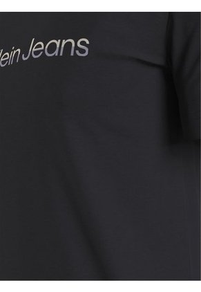 Camiseta Slim Con Logo Hombre Negro Calvin Klein