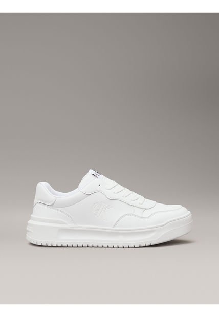 Tenis Blanco Low Cut Con Cordones Para Niñas Calvin Klein